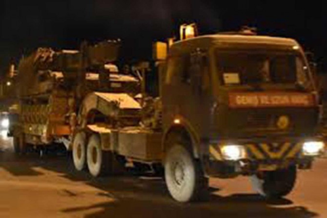 Sewqîyata leşkerî ber bi sînora Sûrîyê ve hat kirin