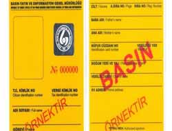 İnternet medya çalışanlarına sarı basın kartı geliyor