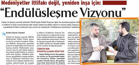 Medeniyetler İttifakı Değil, Yeniden İnşa İçin: `Endülüsleşme Vizyonu`