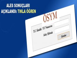 ALES sonuçları açıklandı