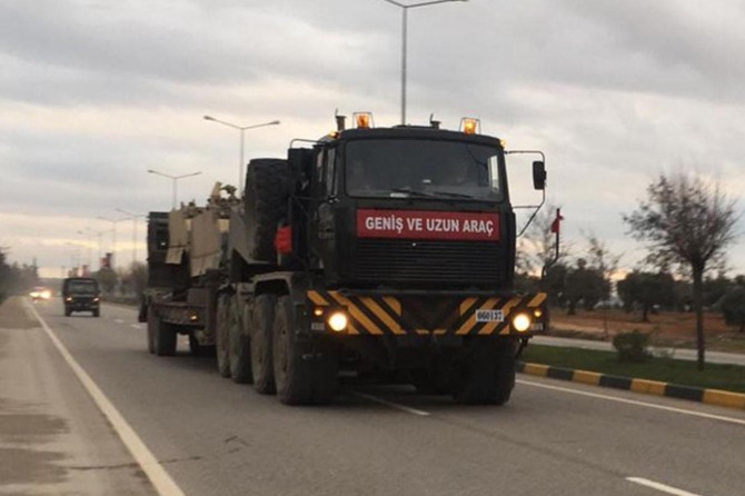 Sewqîyata leşkerî ber bi sînora Sûrîyê ve hat kirin