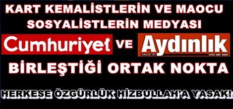 Herkese özgürlük Hizbullah'a yasak!