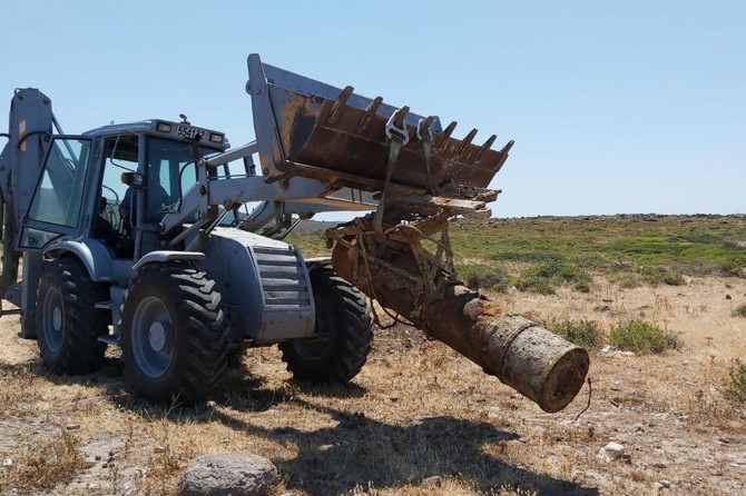 Karaburun açıklarında İkinci Dünya Savaşından kalma mayın bulundu