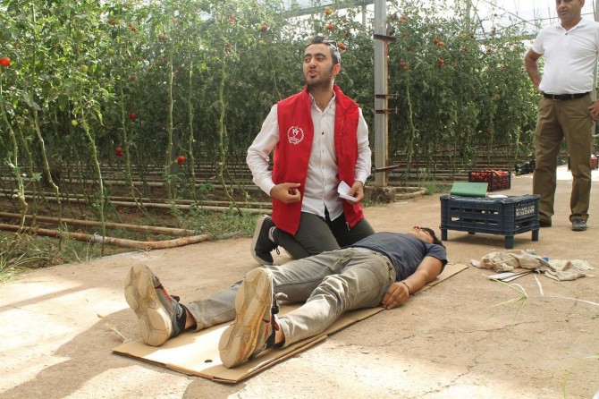Silopi'de tarım işçilerine ilk yardım eğitimi verildi