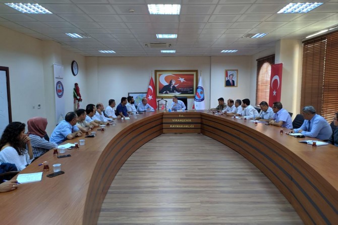 Viranşehir'de ilçe idare şube başkanları toplantısı yapıldı