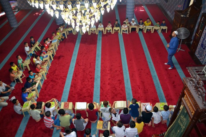 Camiye gelen çocuklar çok şey kazandı