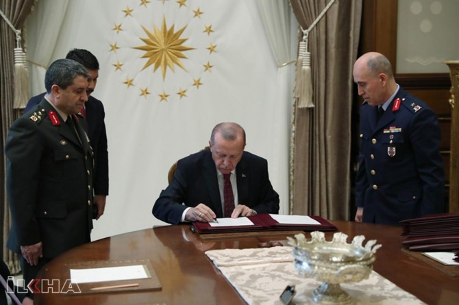 President Erdoğan signs Supreme Military Council’s decisions