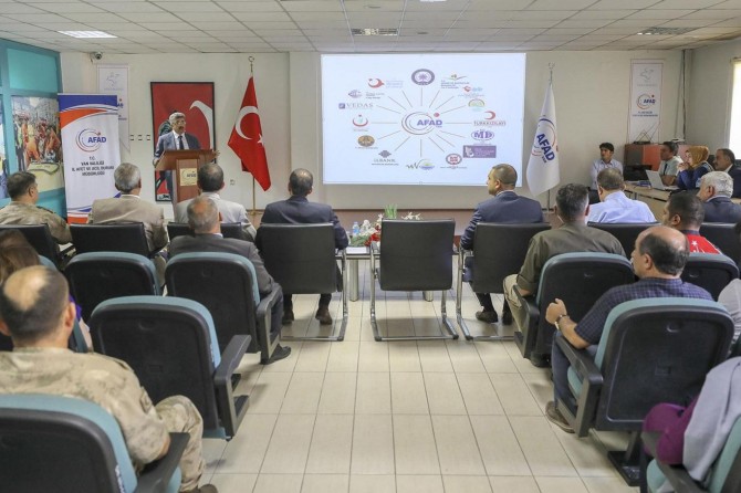 Van'da afet müdahale planı toplantısı yapıldı