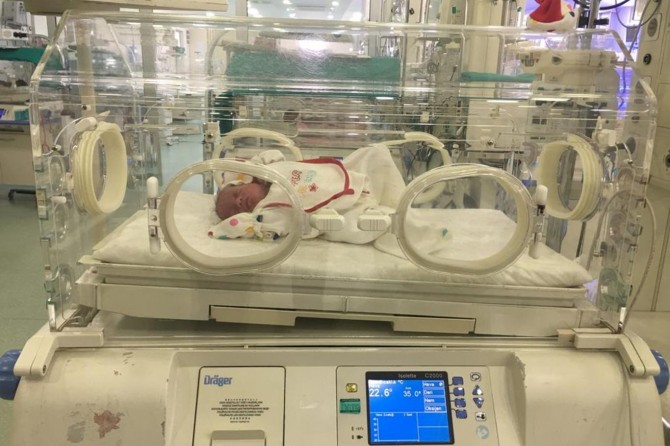 Mardin’de parmak bebek taburcu edildi