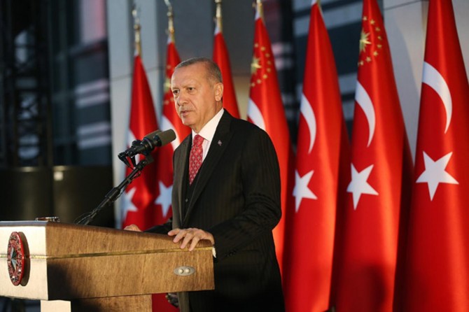Turkey doesn't have an eye on any country's soil, President Erdoğan