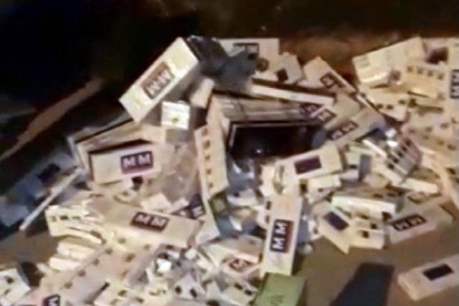 38 hezar paket cixareyên qeçax hatin bidestxistin