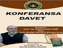 Kur'an Konulu Konferansa Davet