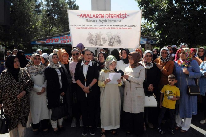 Bingöllü kadınlardan oturma eylemindeki annelere destek