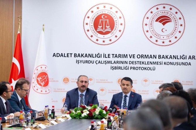 Adalet ve Tarım bakanlıkları arasında yeşil işbirliği