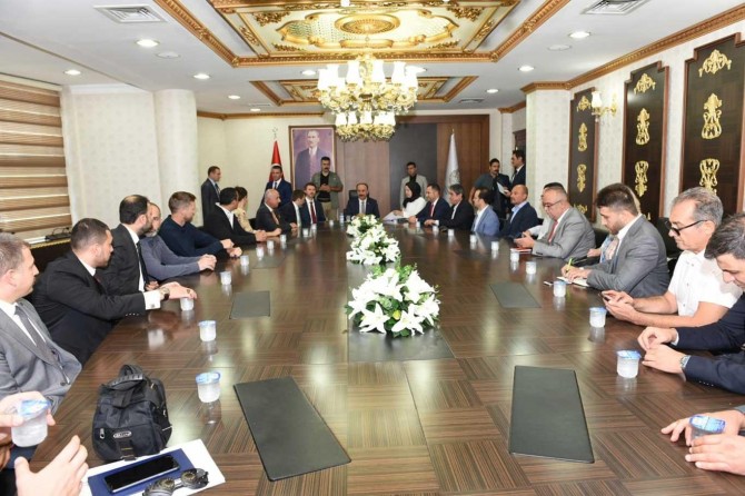 ​'Mülteci Olimpiyatları' heyeti Şanlıurfa Valiliğini ziyaret etti