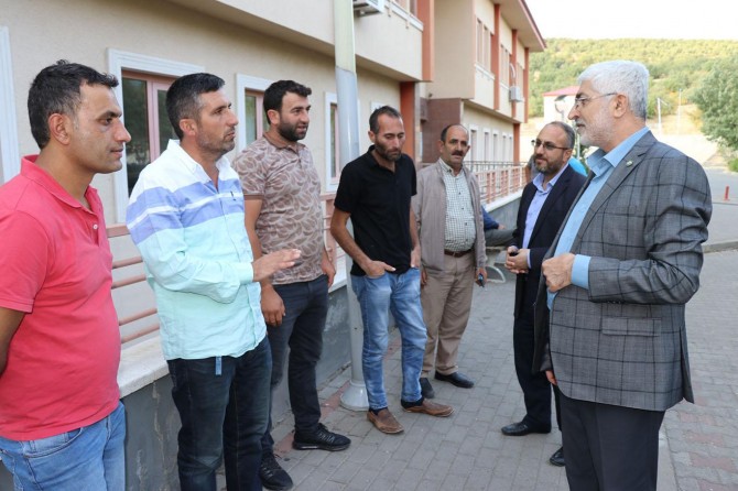 HÜDA PAR’dan cıva zehirlenmesinden dolayı tedavi gören öğrencilere ve ailelerine ziyaret