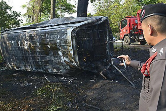 Li Taylandê qezaya trafîkê: 17 mirî