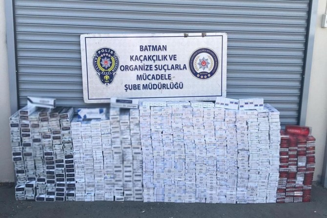 Gümrük kaçağı sigara ele geçirildi