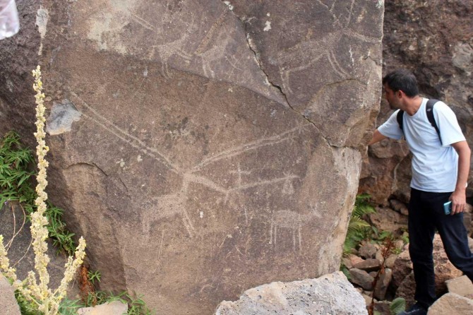 12 bin yıllık kaya resimleri ve yaşam alanı bulundu