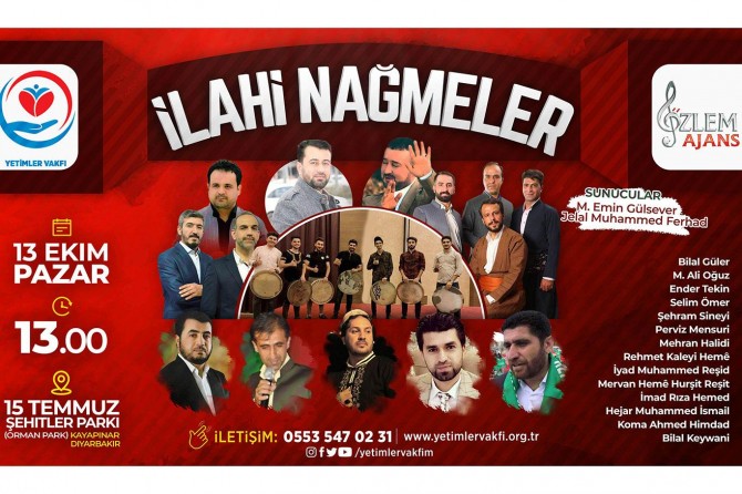 Diyarbakır'da yetimler yararına konser verilecek