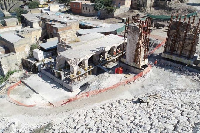 ​Er-Rızk Caminin taşınması işlemlerine başlandı