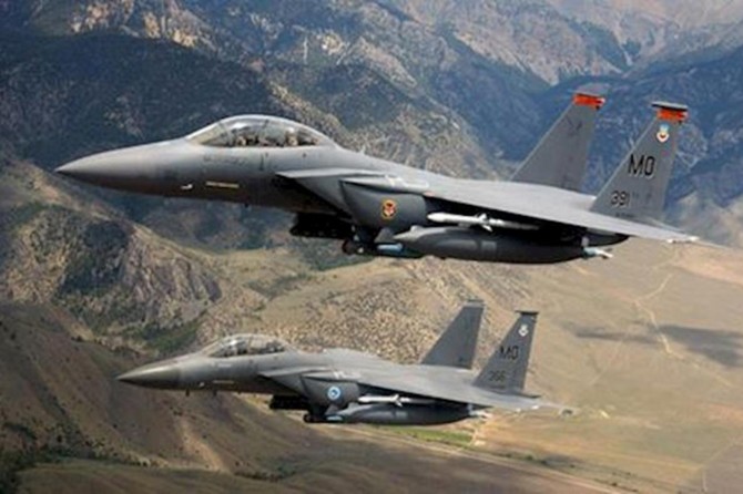 U.S fighter jets bomb munitions storage bunker left behind in Syria