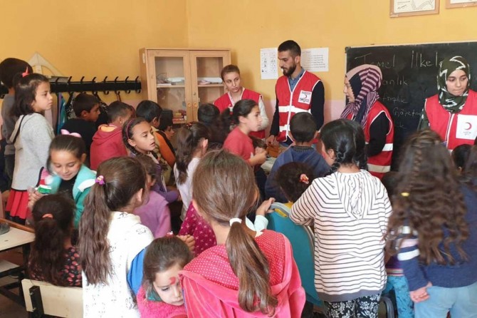 Kızılay'dan hijyenik eğitimi