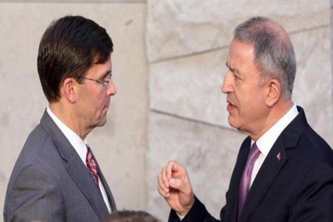 Milli Savunma Bakanı Akar, ABD Savunma bakanıyla görüştü