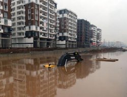 Li Amedê gelek mal û dikan di bin avê de man