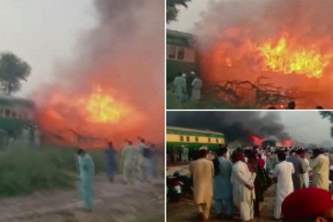 Death toll from train fire in Pakistan reaches 65