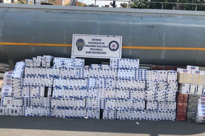 18 bin paket gümrük kaçağı sigara ele geçirildi