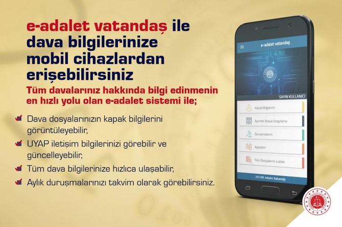 ‘e-adalet vatandaş’ uygulaması kullanıma sunuldu