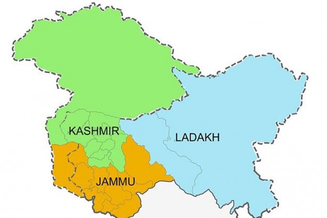 India government formally divides Jammu and Kashmir