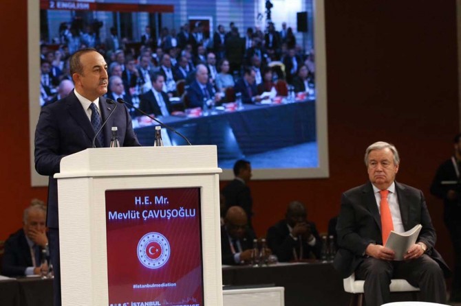Turkish Foreign Minister Çavuşoğlu participates in the 6th İstanbul Mediation Conference