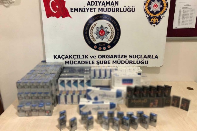 Adıyaman'da gümrük kaçağı sigara operasyonu