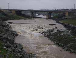 Viranşehir'de Kurumuş Dere Yağmurla Coştu