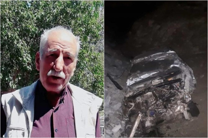 Maden'de otomobil 1 km boyunca yuvarlandı: 1 ölü