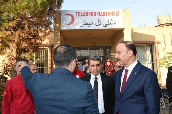 Vali Erin, Tel Abyad'da incelemelerde bulundu