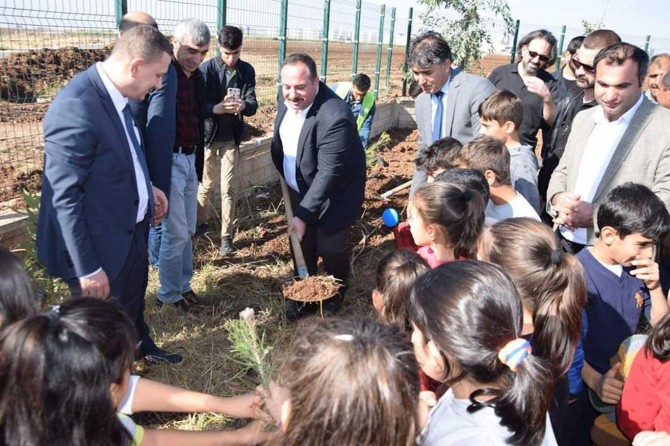 Viranşehir'de 5 bin fidan toprakla buluşturuldu