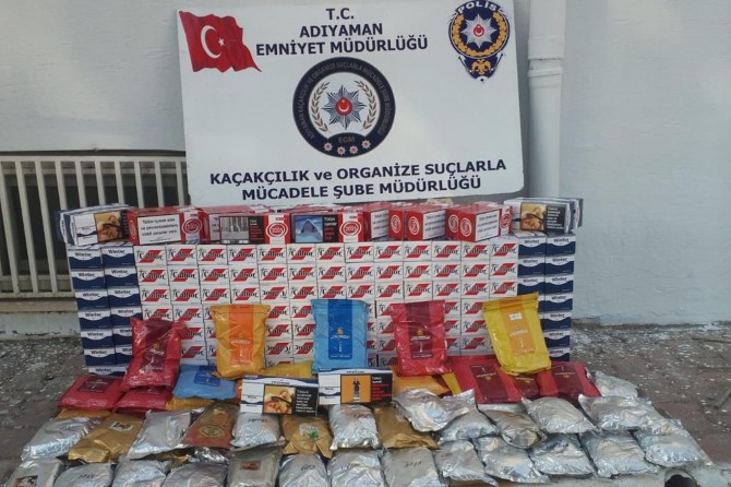 Adıyaman'da uyuşturucu ve tütün operasyonu