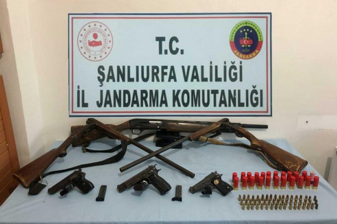 Şanlıurfa'da silah kaçakçıları operasyonunda 4 gözaltı