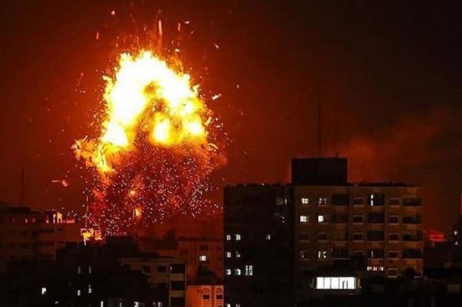 Renewed zionists' airstrikes target resistance posts in Gaza