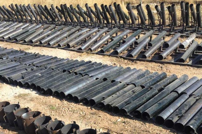 MSB: Rasulayn'da 683 adet roket lançeri ele geçirildi