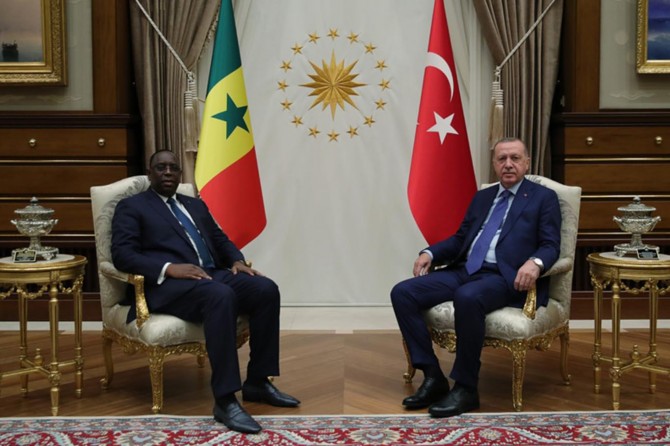 Turkish President Erdoğan meets with President Sall of Senegal