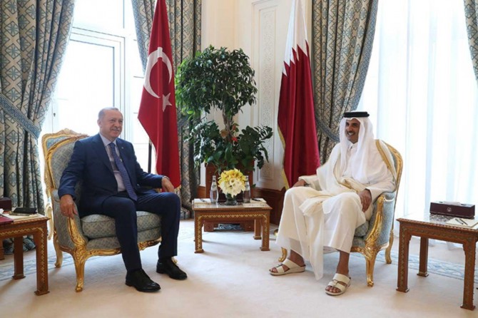 Cumhurbaşkanı Erdoğan Katar'da