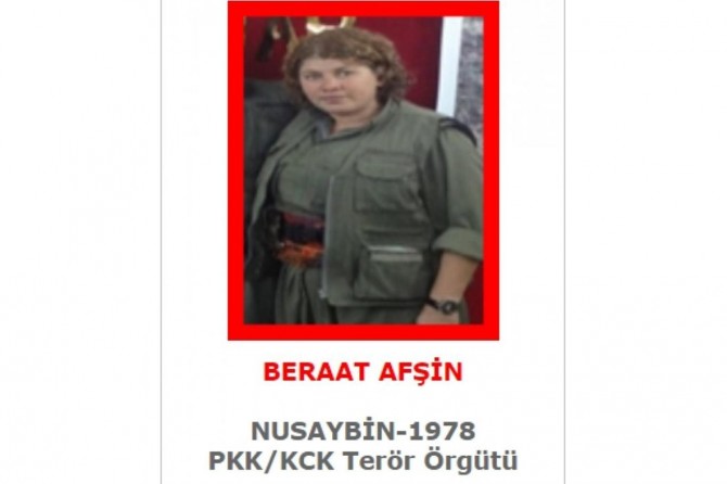 Kırmızı kategoride aranan PKK'li Beraat Afşin öldürüldü