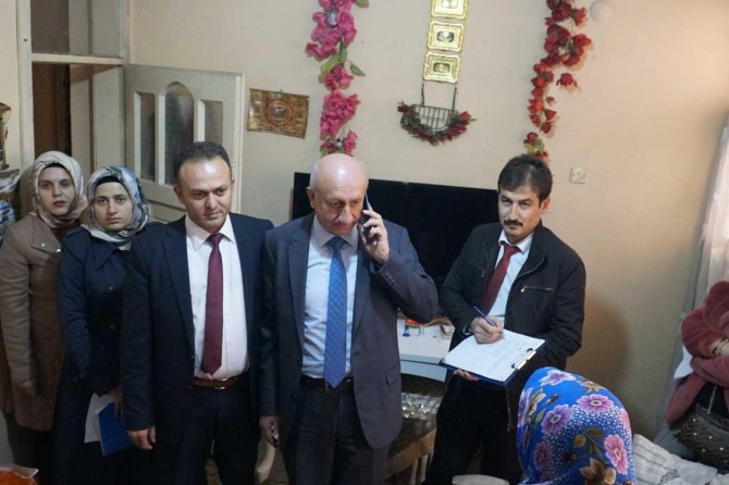 Siirt Valiliğinden mağdur aileye yardım eli