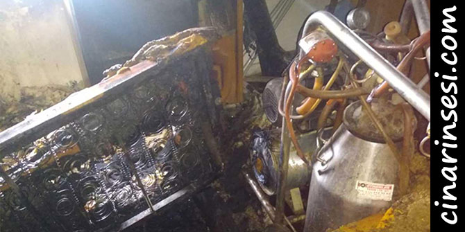 Kovancılar'da yanan ev kullanılamaz hale geldi