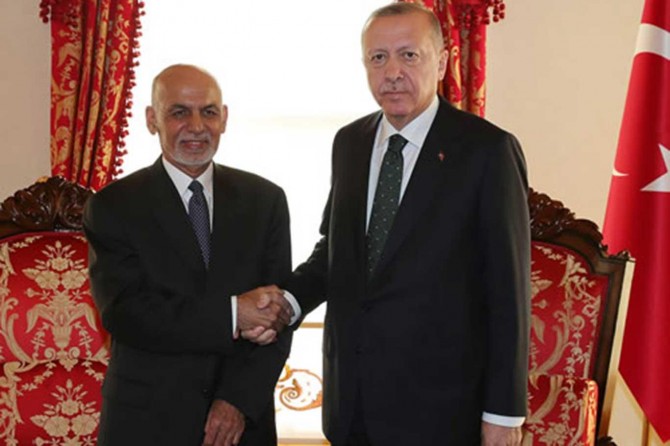 Cumhurbaşkanı Erdoğan Afganistan Cumhurbaşkanı Gani ile görüştü