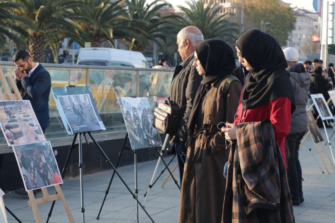 Fotoğraf sergisiyle Batının zulmüne dikkat çekildi